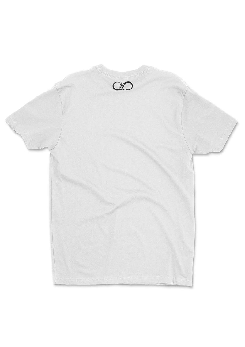 limitless living white short sleeve men's tshirt streetwear brand debut collection tee